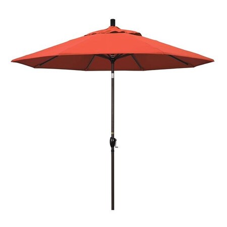 California Umbrella California Umbrella GSPT908117-F27 9 ft. Aluminum Market Umbrella Push Tilt - Bronze-Olefin-Sunset GSPT908117-F27